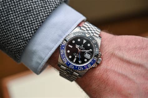 rolex gmt batman wrist shot|GMT.